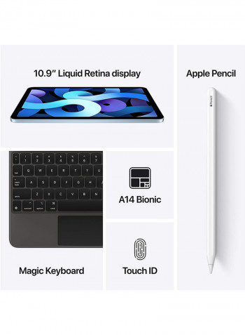 iPad Air - 2020 (4th Generation) 10.9inch 256GB WiFi 4G LTE Rose Gold with Facetime - International Specs