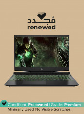 Renewed - Pavilion 15-dk1006ne (2020) Gaming Laptop With 15.6-Inch Display, Intel Core i5 Processor/10th Gen/16GB RAM/512GB SSD/4GB Nvidia Geforce GTX 1650 Graphics Black