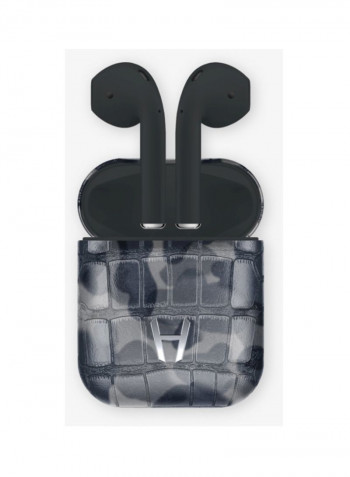 Protective Case For Apple AirPods Grey Camouflage