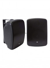 2-Piece Wall-Mount Marine Speaker B0753QX8S2 Black