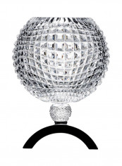 Your Excellency Crystal Rose Bowl Silver/Black 329x250millimeter