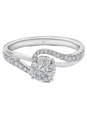 18K White Gold Diamond Studded Band Ring reviews 18K White Gold Diamond Studded Band Ring