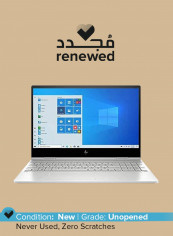 Renewed - Envy X360 (2020) Convertible 2 in 1 Laptop With 15.6-Inch Touchscreen Display, Intel Core i5 Processor/10th Gen/8GB RAM/512GB SSD/Intel UHD Graphics 620 With English/Arabic Keyboard Natural Silver