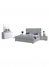 5-Piece Kansas Bedroom Set Taupe/Anthracite Oak 480 x 344.8 x 295.4centimeter