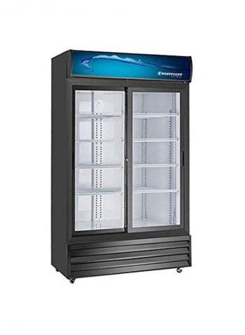 Showcase Chiller With Tempered Glass Self Closing Doors 1200 l 750 W WPSN-12017T2 Black