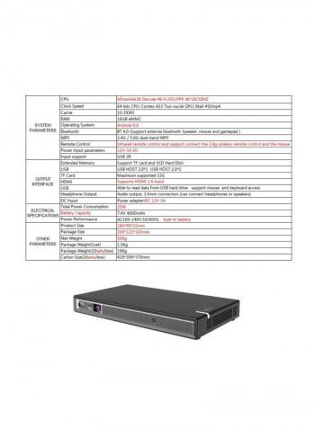 4K DLP Projector XD5186902 Black