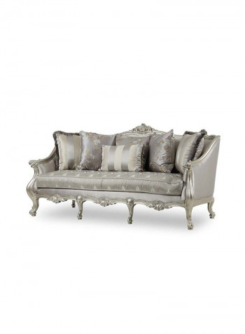 Hasina 3-Seater Sofa Grey 225 x 100 x 112cm