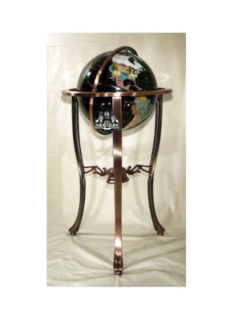 Onyx Gemstone Globe With Leg