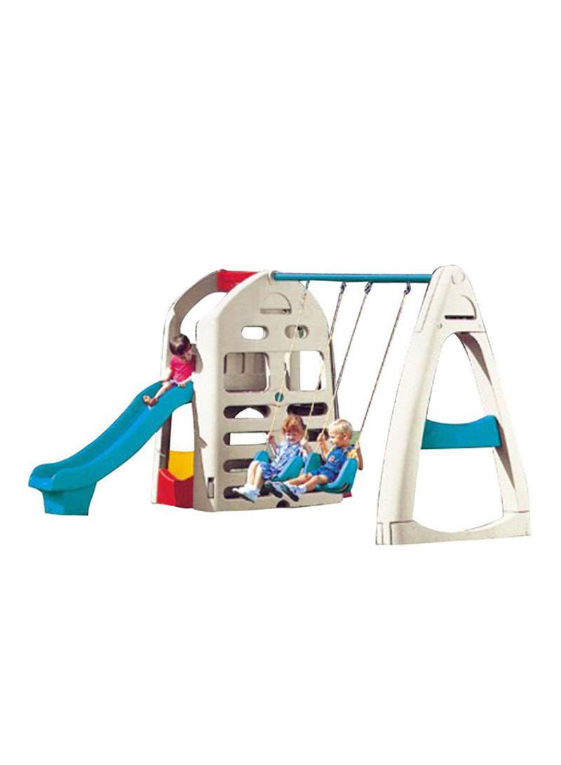 Slide & Twin Swing Set 415x191x193centimeter
