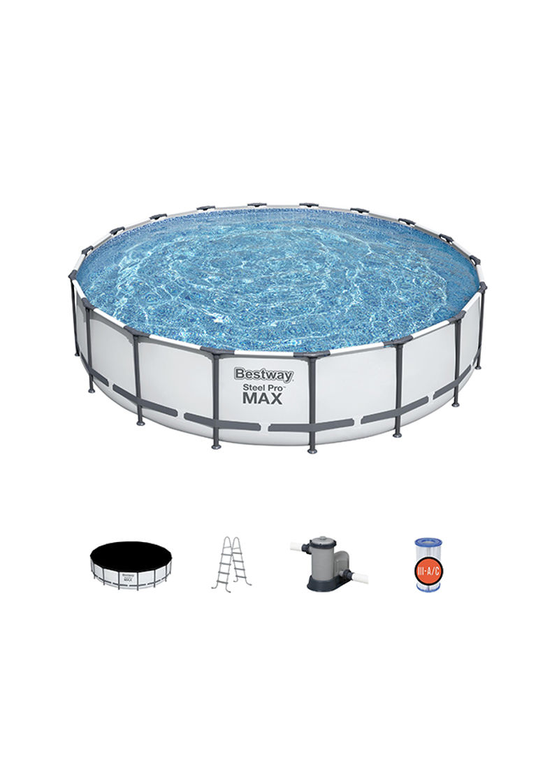 Steel Pro MAX Pool Set, Above Ground Frame Pools 69.02kg