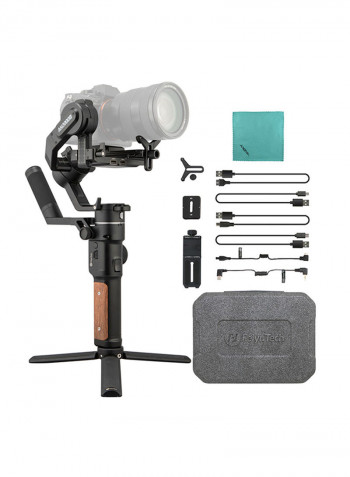AK2000S 3-Axis Handheld Gimbal Stabilizer Black