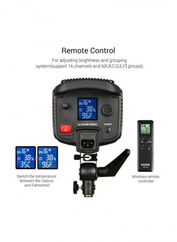 SL150W High Power LED Video Light Set Black