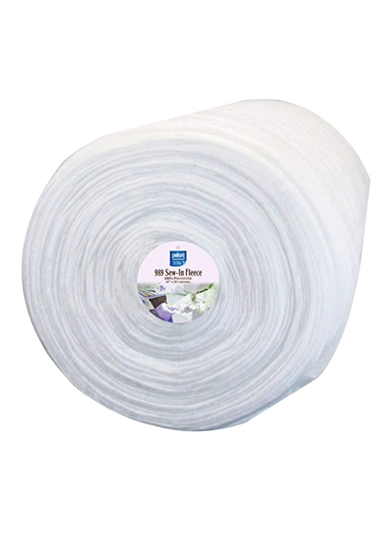 Quilter's Sew-In-Fleece White 80yard