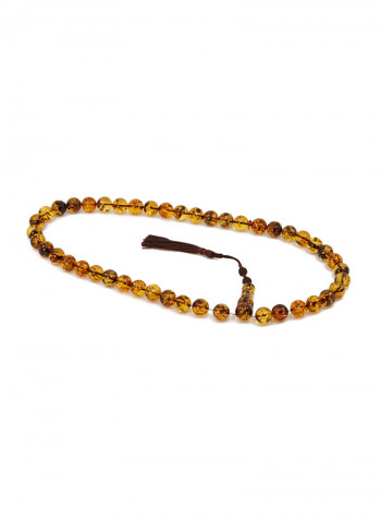 Brown Natural Amber Worry Beads Sebha