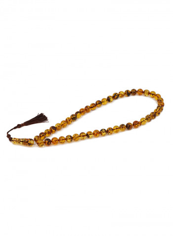 Brown Natural Amber Worry Beads Sebha