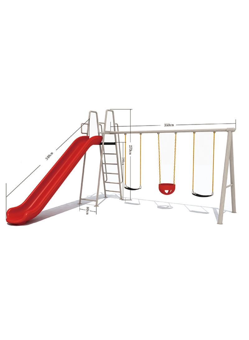 RW-13114 Children Large 3 Swing Seat And Slide Set