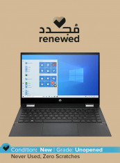 Renewed - Pavilion X360 14m-dw1023dx 2-in-1 Laptop With 14-Inch Touchscreen Display, Intel Core i5 Processor/11th Gen/8GB RAM/256GB SSD/Iris Plus Graphics With English/Arabic Keyboard Gold