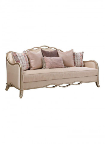 3 Seater Fabric Sofa Beige