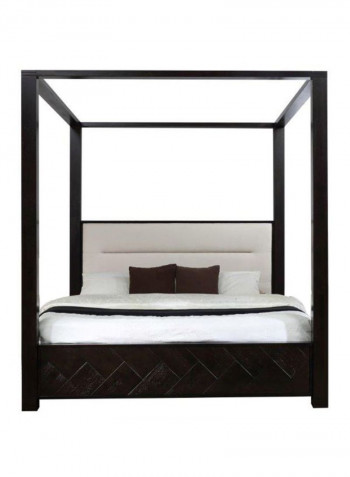 Petals Poster King Bed Brown 180X200cm