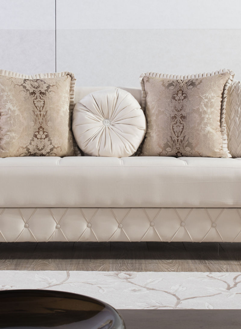 Regno Fabric 3 Seater Sofa Ivory