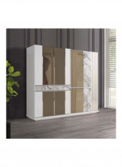 Atelier Sliding Door Wardrobe With Mirror Multicolour 245x67x217cm