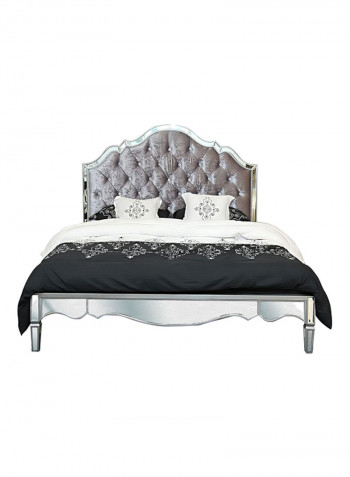 Casablanca Bed Silver 214x160x188centimeter