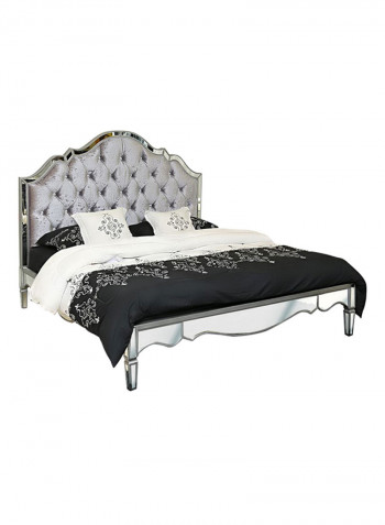 Casablanca Bed Silver 214x160x188centimeter