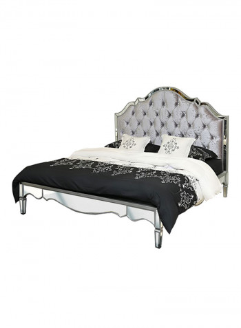 Casablanca Bed Silver 214x160x188centimeter
