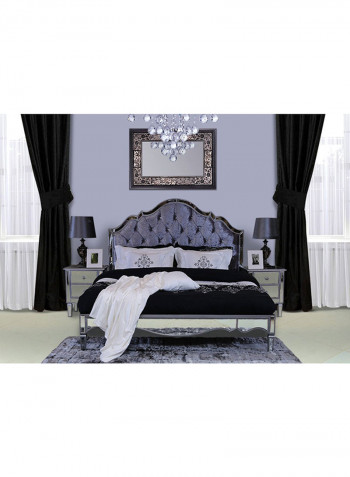 Casablanca Bed Silver 214x160x188centimeter