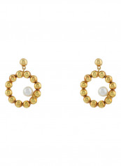 18 Karat Gold Balls Pearl Studs reviews 18 Karat Gold Balls Pearl Studs