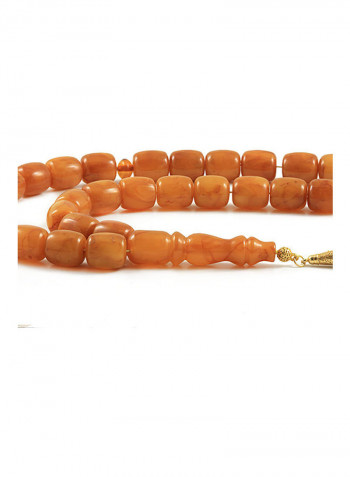 Baltic Amber Prayer Beads With Sterling Silver Components