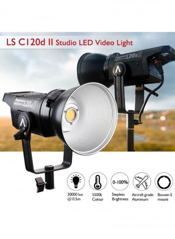 LS C120d II Studio LED Video Light With Accessories Multicolour
