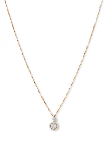 18 Karat Yellow Gold Diamond Pendant