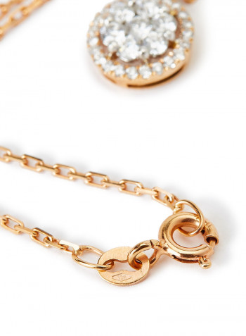 18 Karat Yellow Gold Diamond Pendant