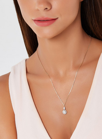 18 Karat Yellow Gold Diamond Pendant