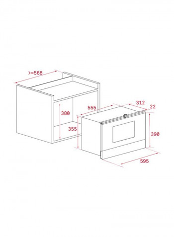 ML 8220 BIS L Built-in Microwave With Ceramic Base 22 l 2500 W 112030002 stainless_steel