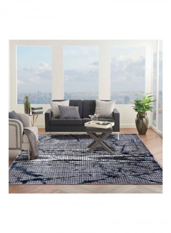 Picasso Collection Contemporary Area Rug Grey/Blue 400x300centimeter