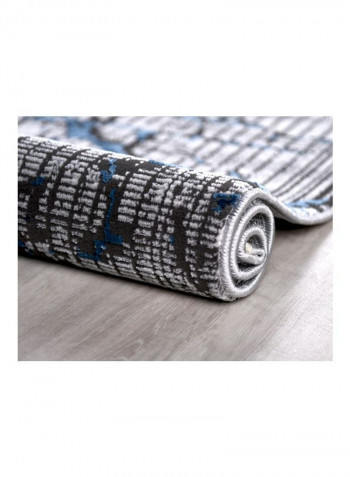 Picasso Collection Contemporary Area Rug Grey/Blue 400x300centimeter