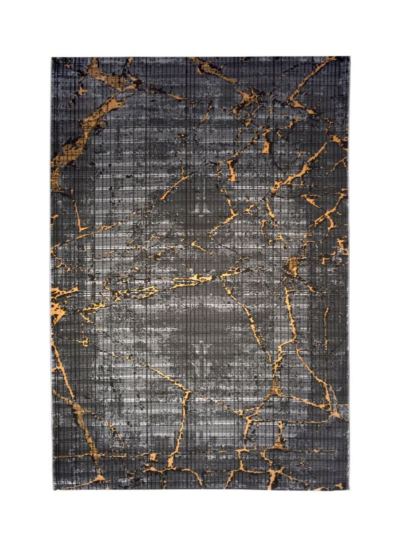Picasso Collection Contemporary Area Rug Grey/Yellow 400x300centimeter