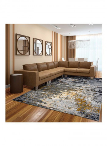 Picasso Collection Polypropylene Area Rug Grey/Biege/Black 300x400centimeter