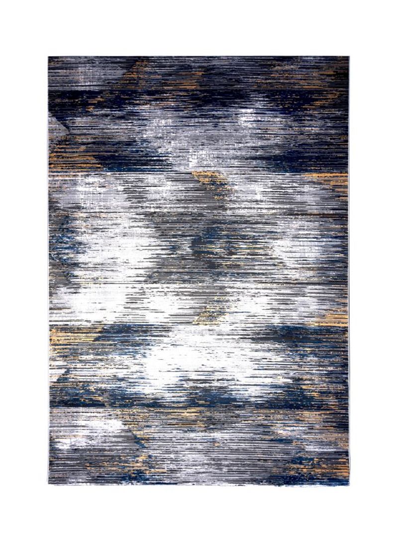 Picasso Collection Polypropylene Contemporary Area Rug Grey/Blue/Yellow 300x400centimeter