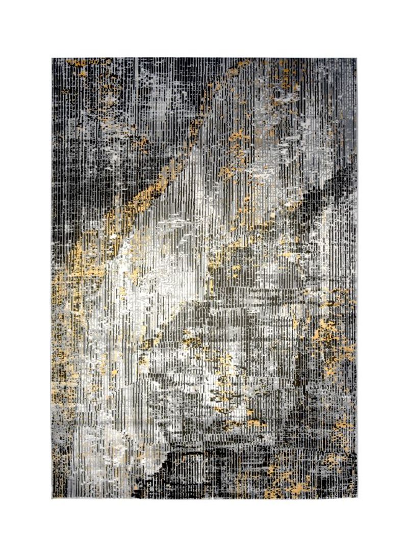 Picasso Collection Contemporary Area Rug Grey/White/Yellow 400x300centimeter