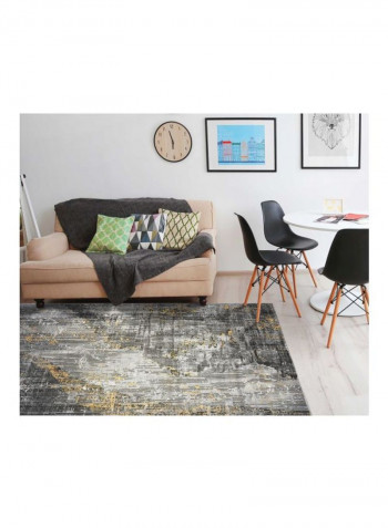 Picasso Collection Contemporary Area Rug Grey/White/Yellow 400x300centimeter