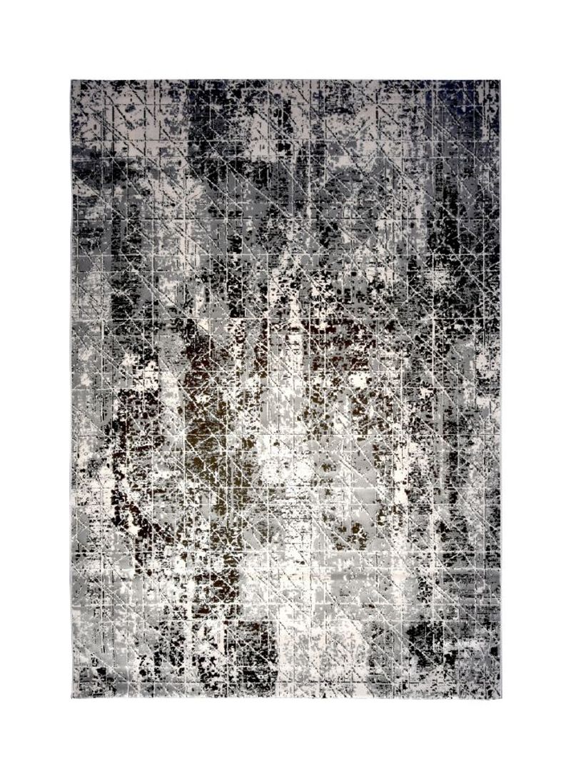 Picasso Collection Polypropylene Contemporary Area Rug Black/White/Grey 300x400centimeter