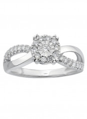 18K White Gold Diamond Studded Band Ring reviews 18K White Gold Diamond Studded Band Ring