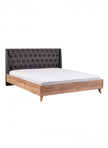 5-Piece Haris King Bedroom Set Brown 180x200cm