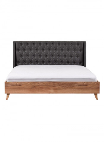 5-Piece Haris King Bedroom Set Brown 180x200cm