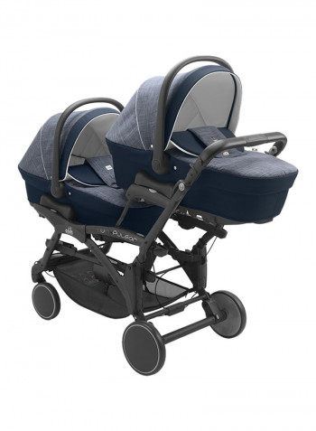 Twin Pulsar Baby Stroller - Blue/Black
