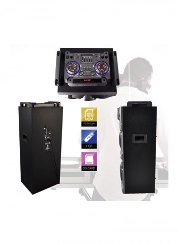 Wireless Speaker System PSUFM1038BT Black/Silver/Blue