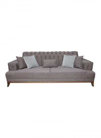 Alabama 3-Seater Sofa brown 224 x 117 x 85cm
